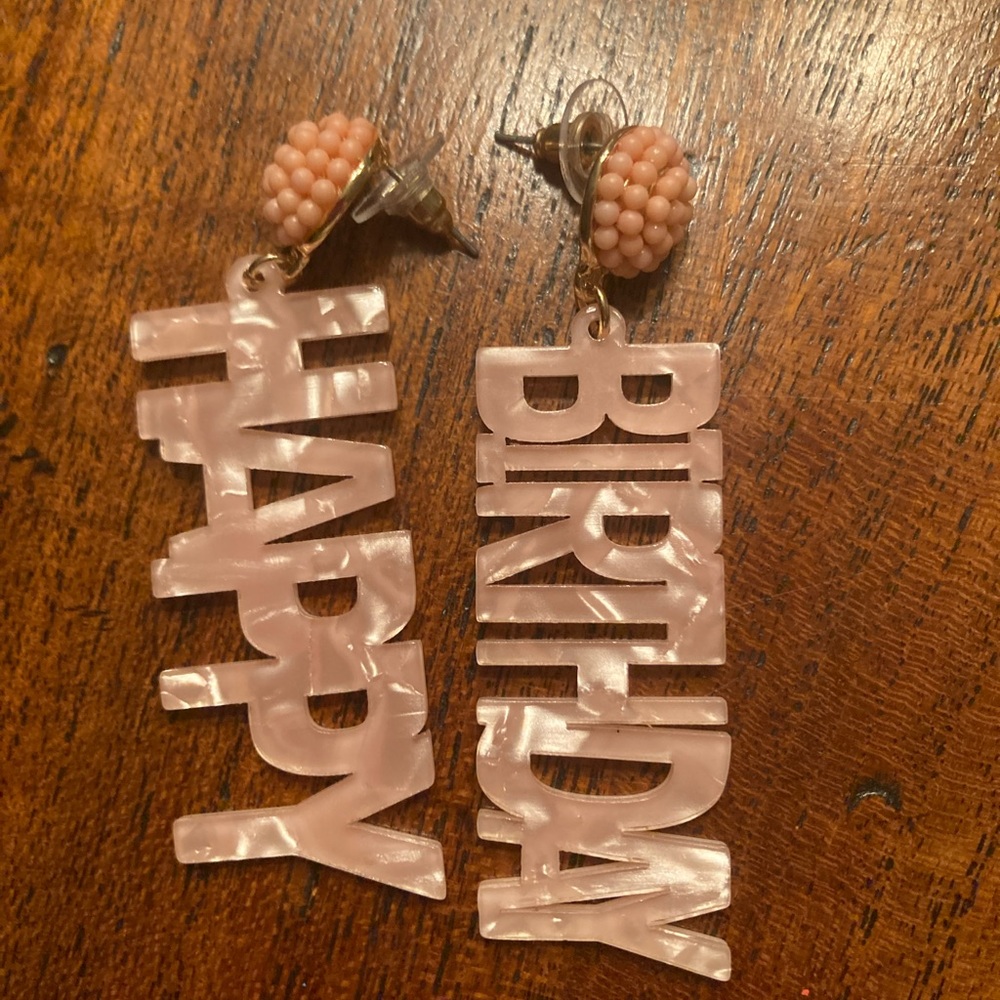 Happy Birthday Earrings